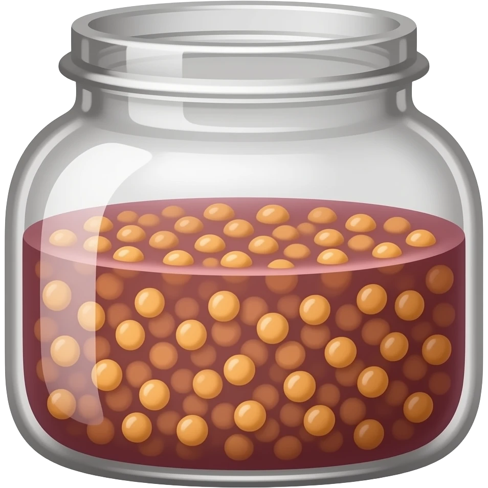 purple liquid mustard in a jar emoji