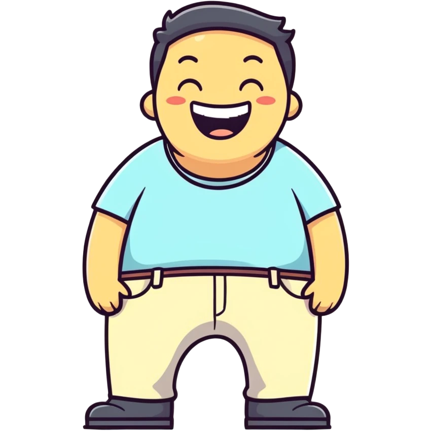 Man laughing pooped pants emoji