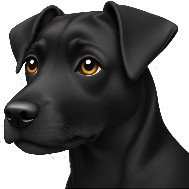 1 dog Black Patterdale Terrier emoji