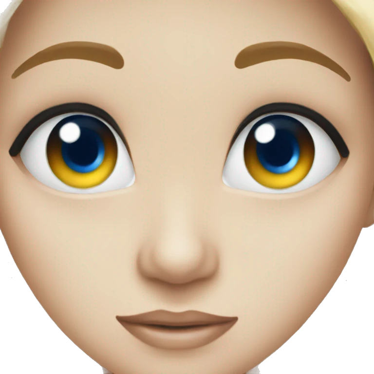 Blue eyes emoji