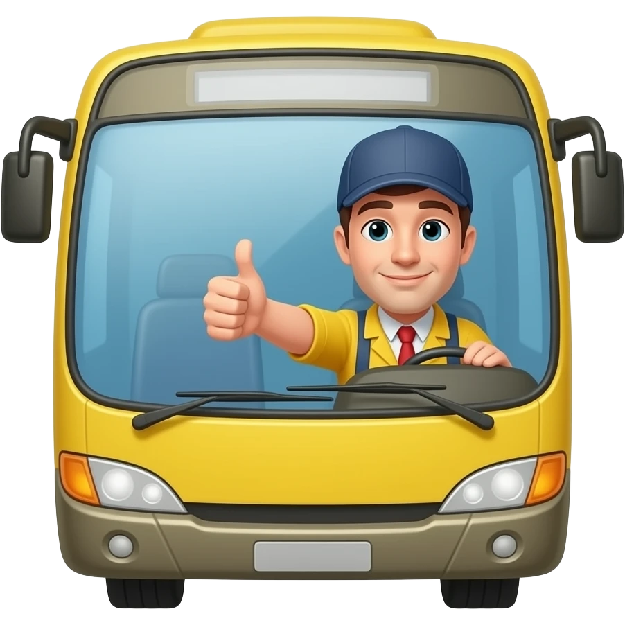 bus driver thumbs down emoji