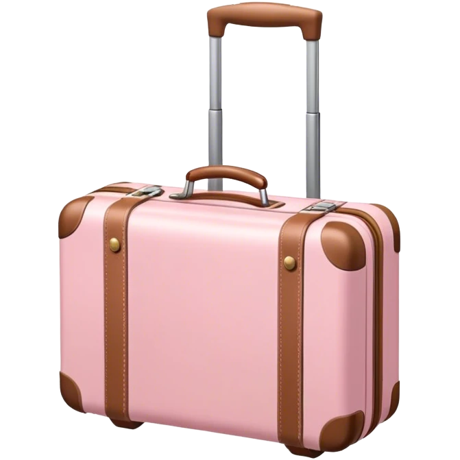 light pink luggage emoji