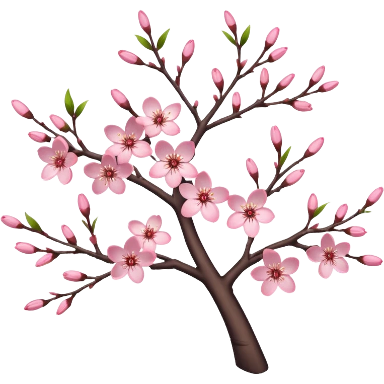 Realistic cherry blossom flowers, on a tree, high definition, realistic branches  emoji