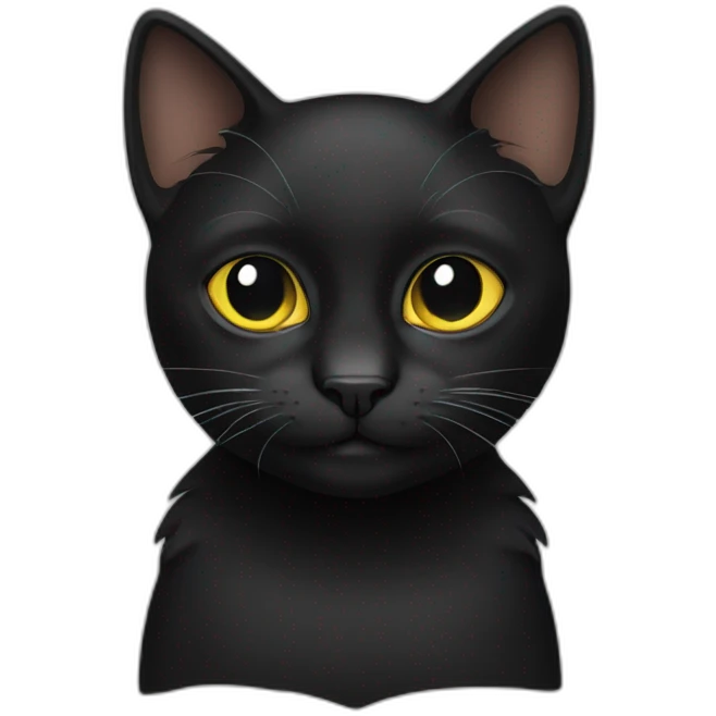 Black cat emoji