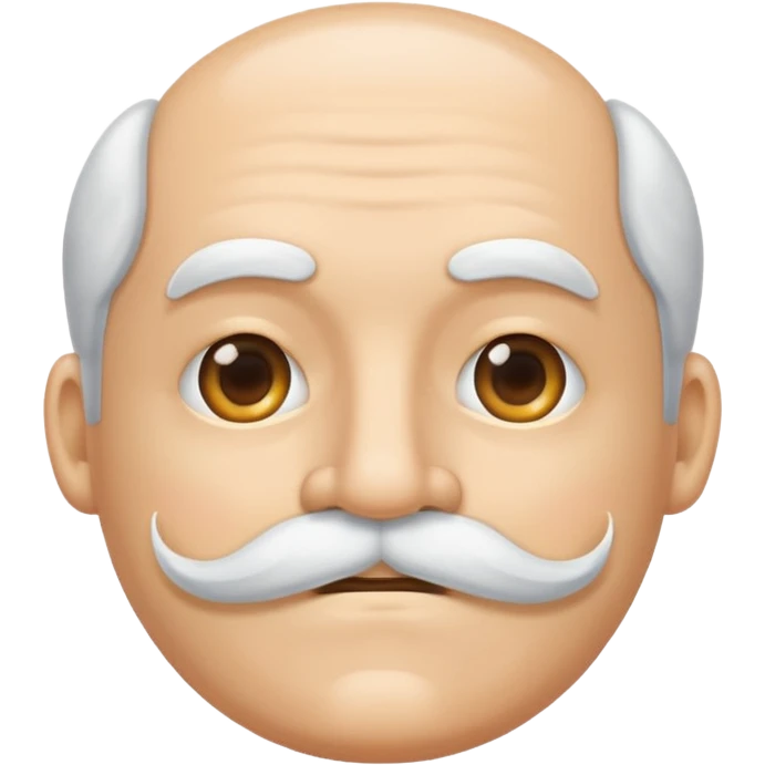white mustache emoji