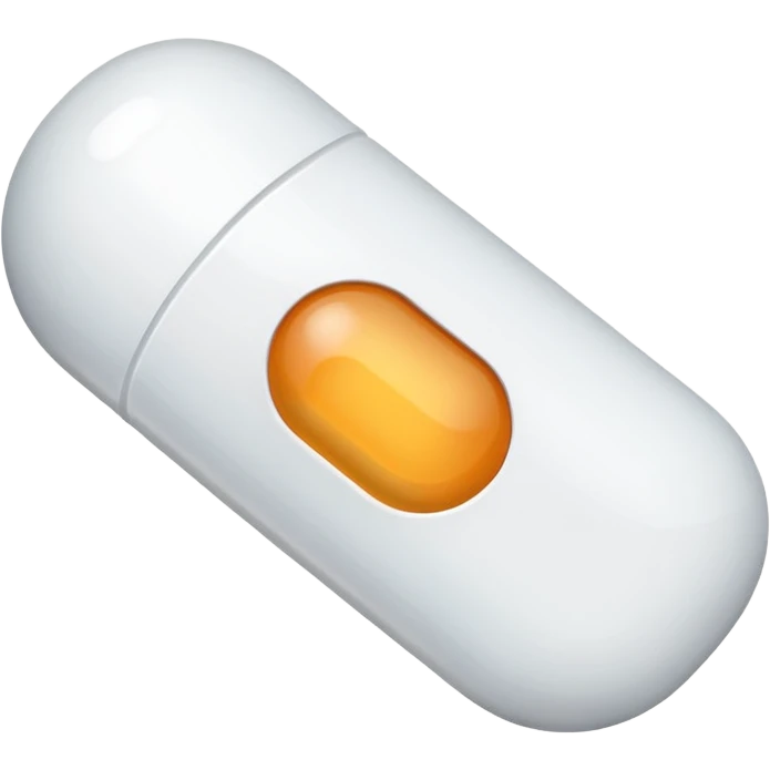 white xanax pill emoji