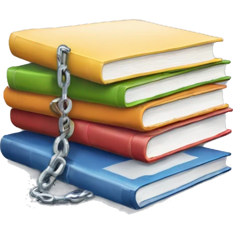 Resource Emoji 
Usage: To refer to shared resources or reference materials.
Design Idea: A stack of books with a chain link. emoji