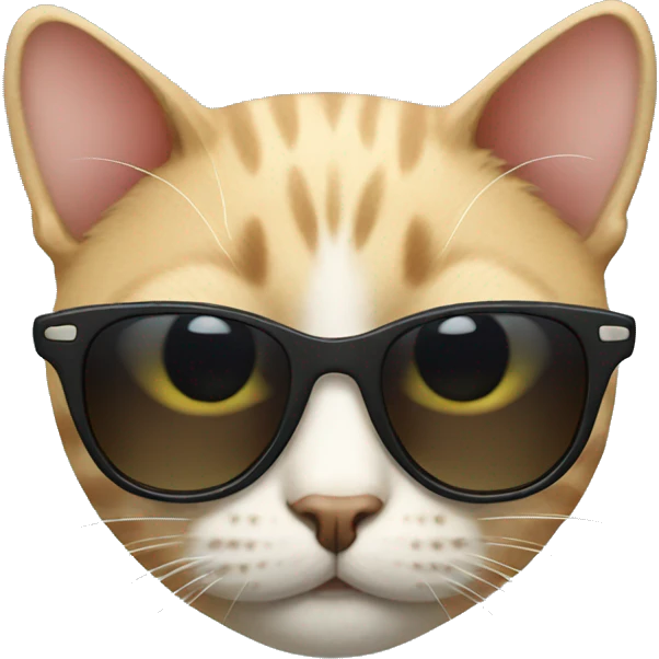 Cat with sunglasses emoji