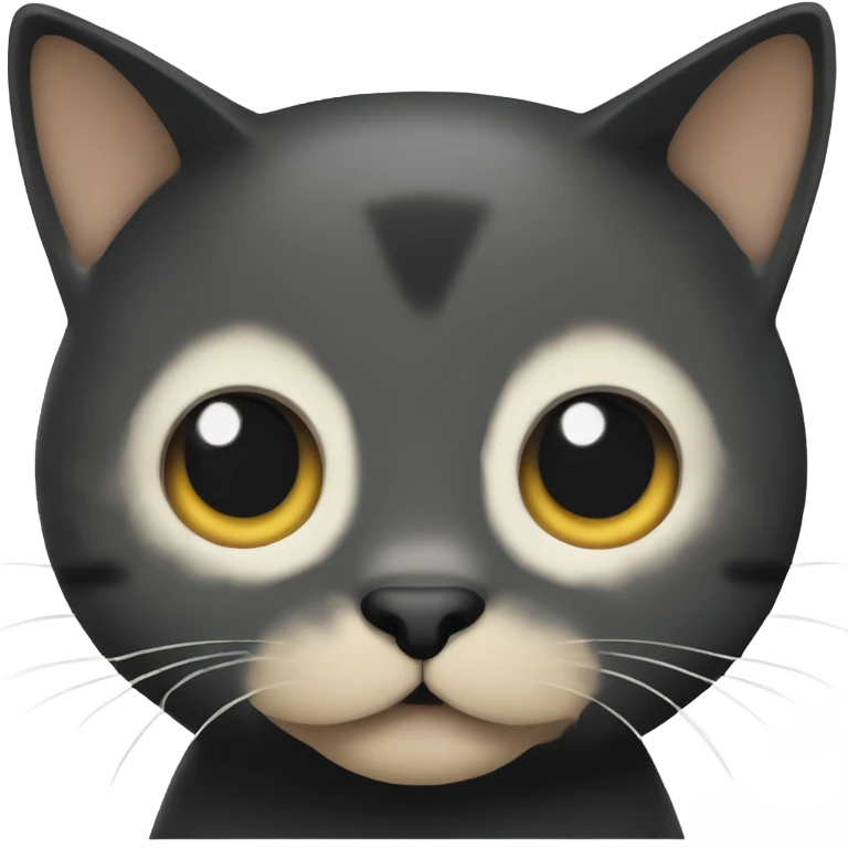 black toitose cat with blonde specks emoji