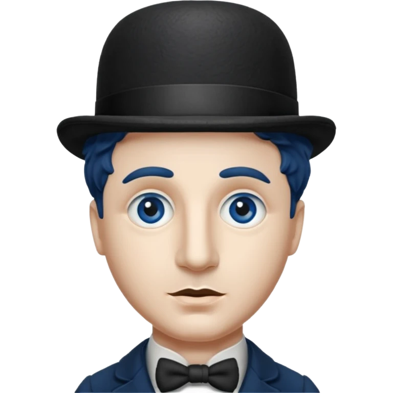 Charlie Chaplin dark blue eyes emoji