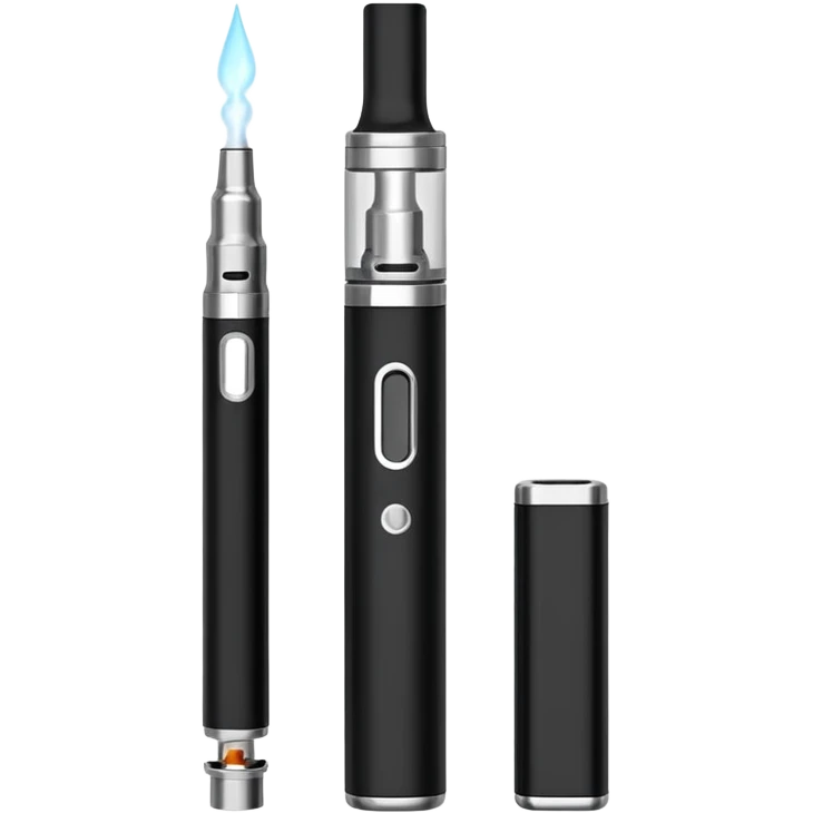 black simple Electronic cigarette emoji