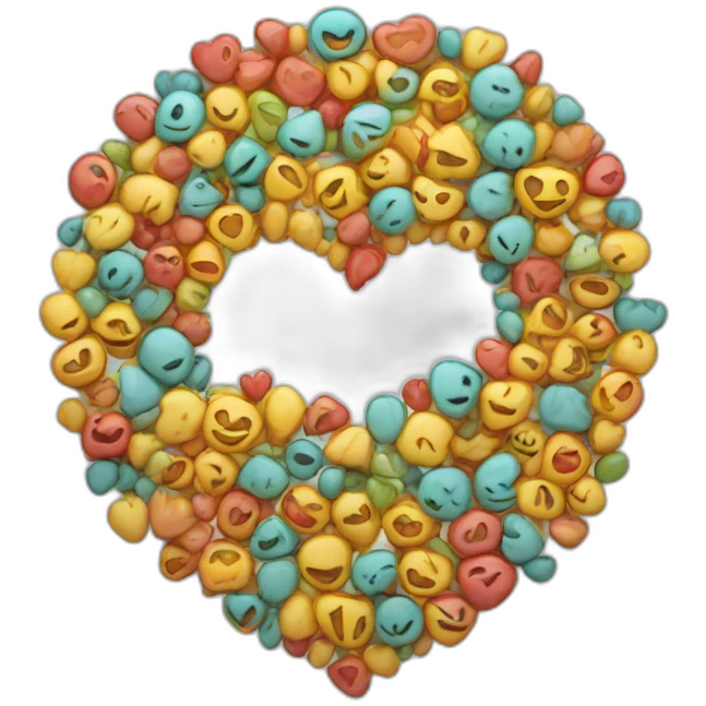 Cœur multicolore emoji