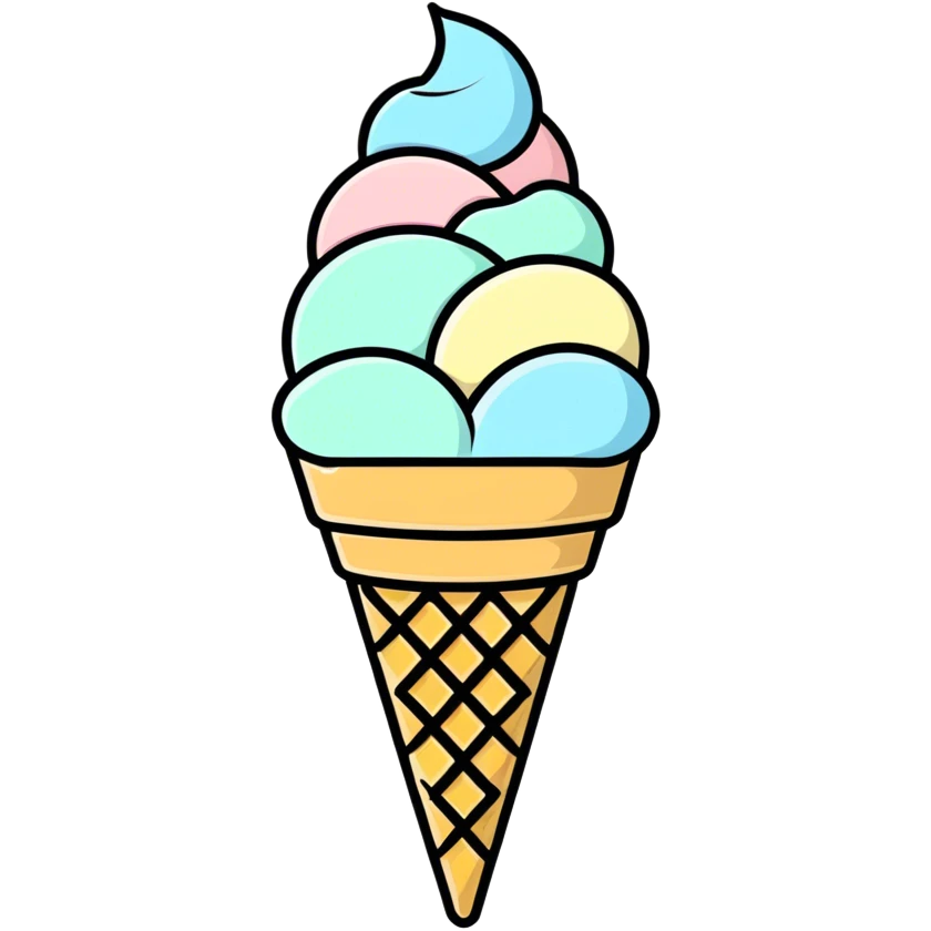 Ice cream emoji