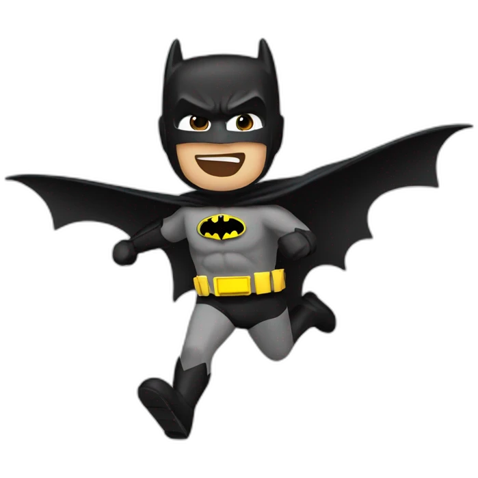 Flying batman emoji