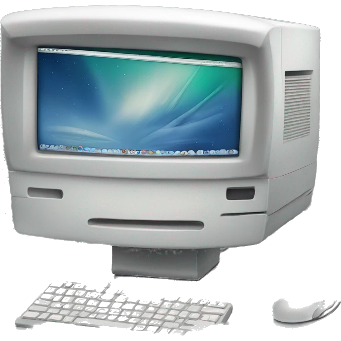 2005 iMac desktop computer emoji