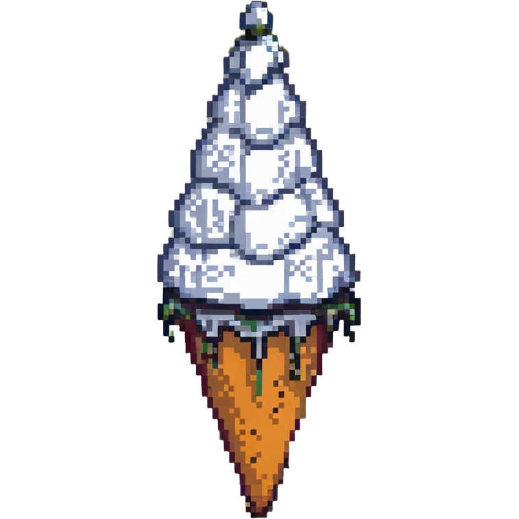 Белый конус с граффити, no background emoji