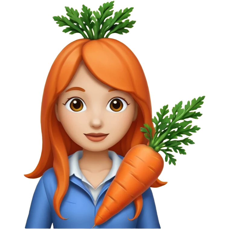 carrot woman emoji