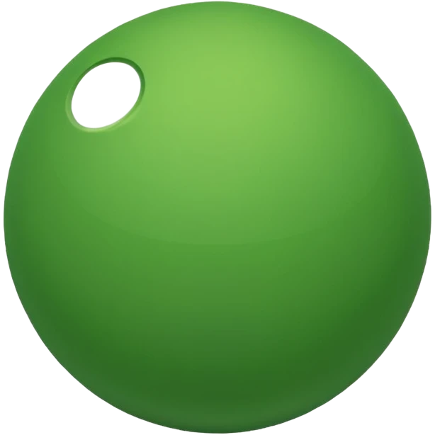 Green color ball emoji