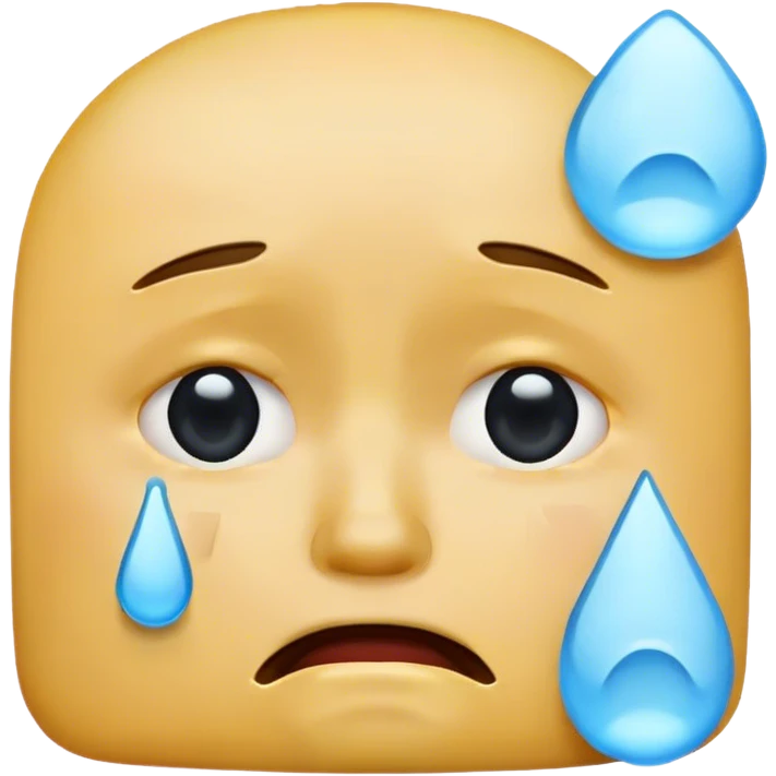 Crying square emoji face emoji