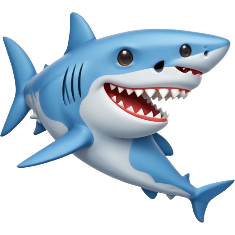 Shark emoji wearing shoes emoji