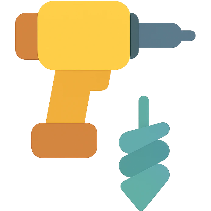 colored mining drill icon for the mining industry emoji