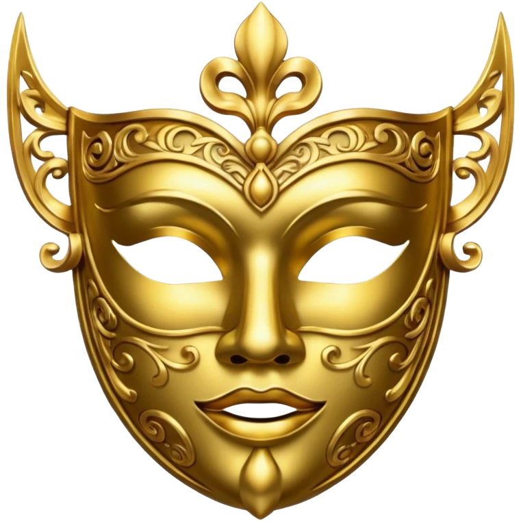 gold mask  emoji