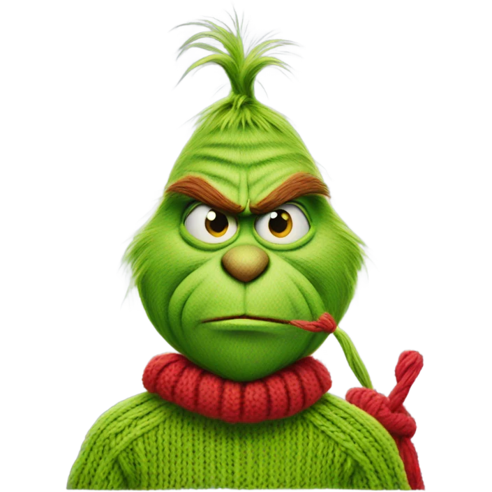 grinch knitting emoji