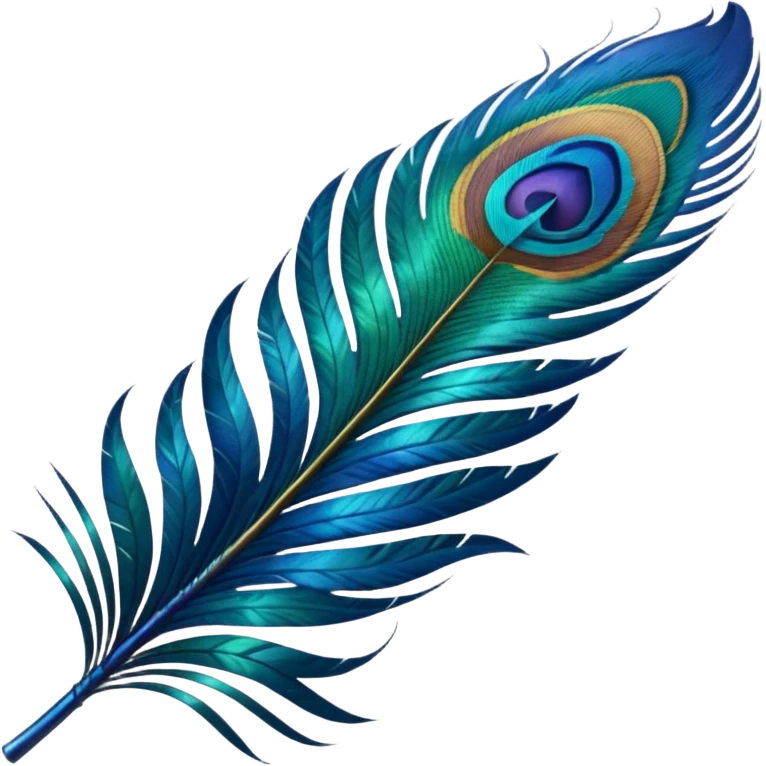 Peacock feather emoji