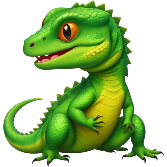 lizard smiling emoji