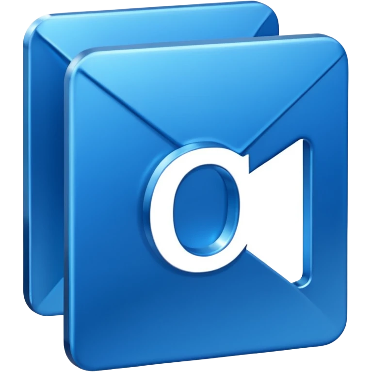 Outlook with the letter “E” on it emoji