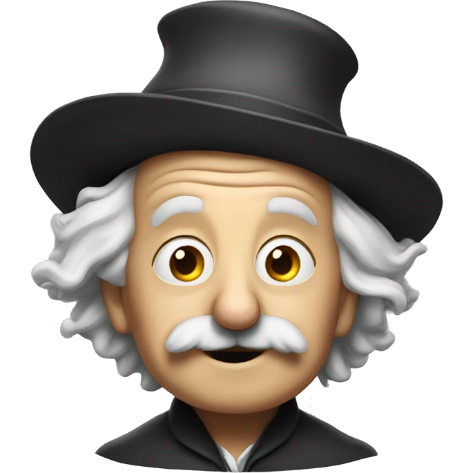 Albert Einstein in a wizard's hat emoji