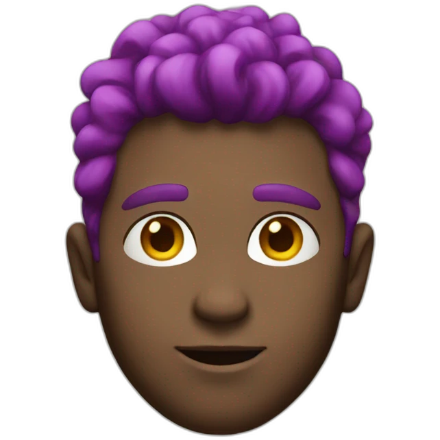 man from Leon with colourful hair emoji