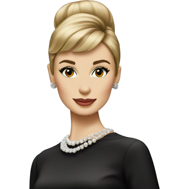 Audrey hepburn with blonde hair emoji