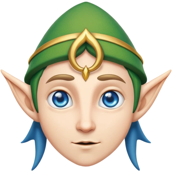 elf with blue eye emoji