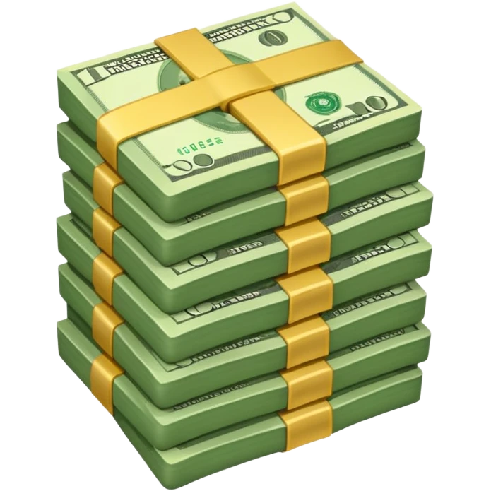 stack of dollar bills emoji
