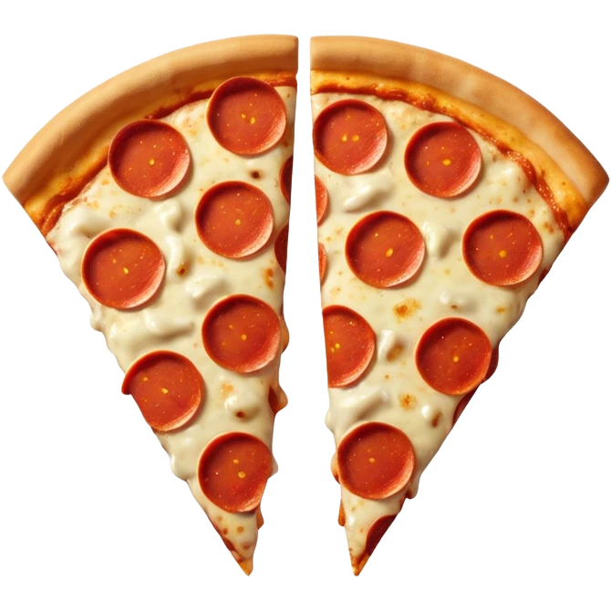 2 slices of pizza emoji