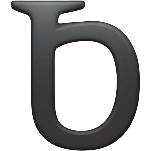 Lowercase d uppercase B emoji