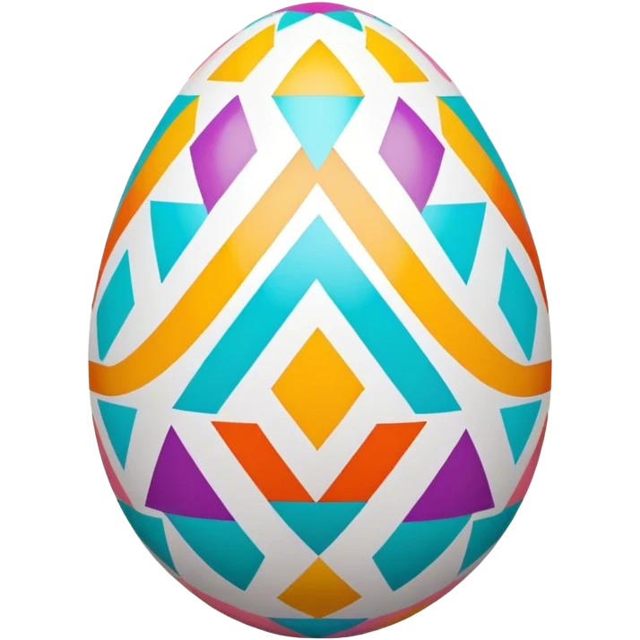 Easter egg, pattern, symmetry emoji