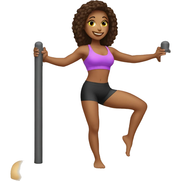 Pole fitness emoji