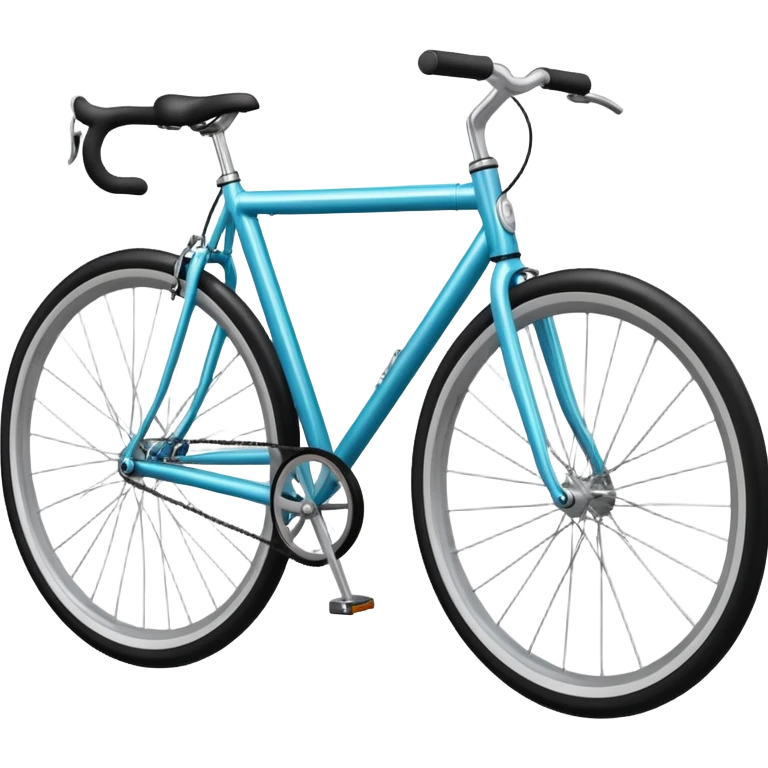 glossy bicycle with reflective frame and shiny wheels emoji