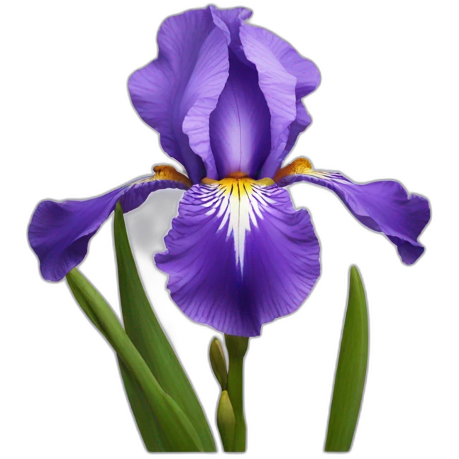 Iris flower emoji