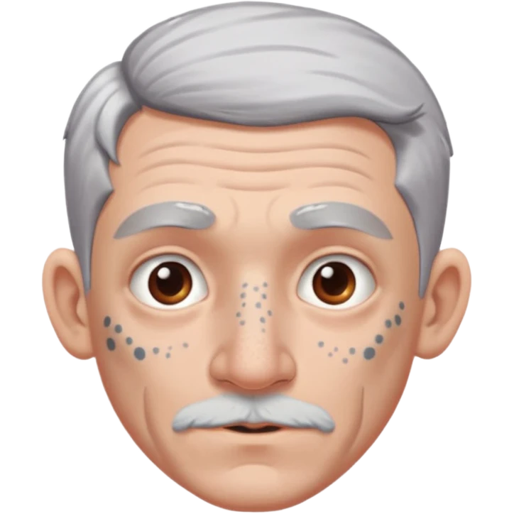 white-gray haired heavy tattooed big nose boy emoji
