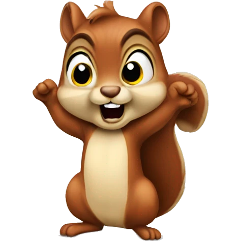 Squirrel cursing  emoji