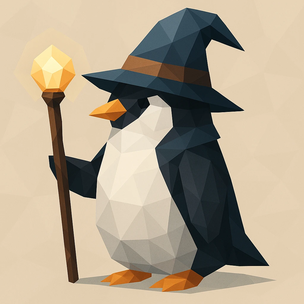 Penguin Wizard emoji