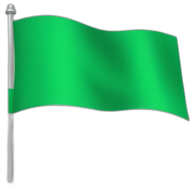 Green flag emoji