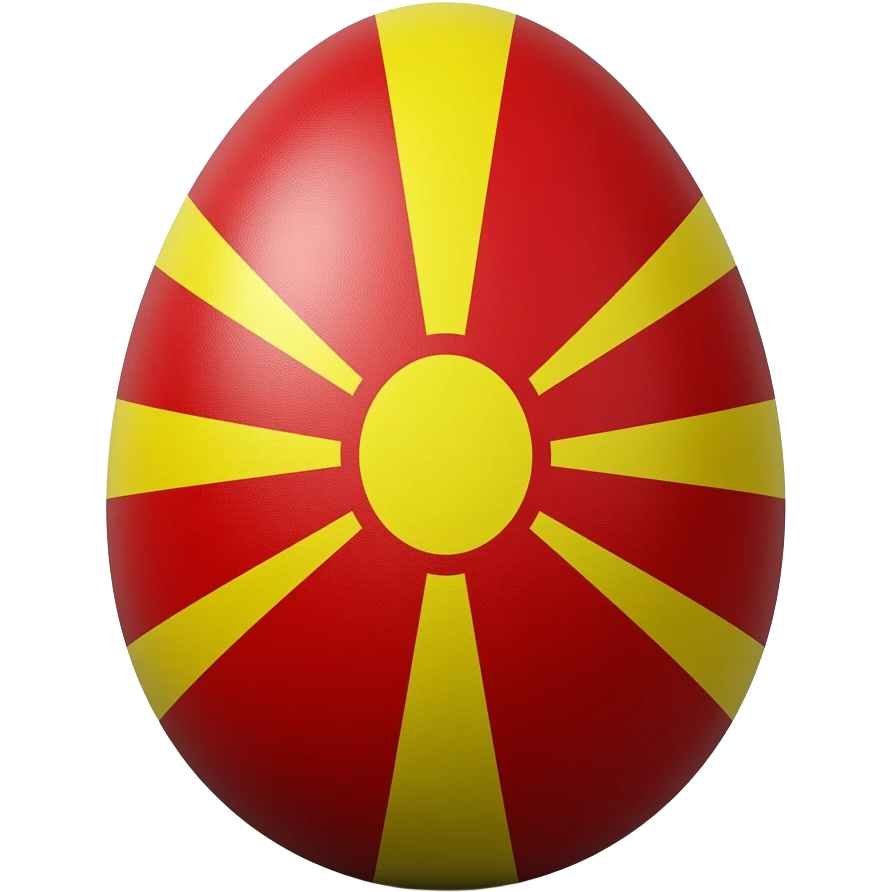RED EGG EASTER MACEDONIAN FLAG emoji