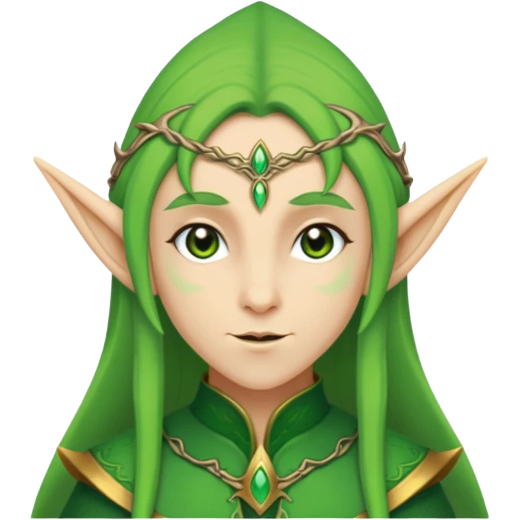 green skinned elf emoji