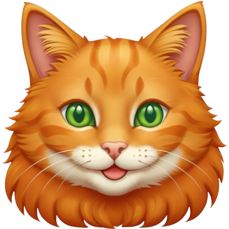 Orange Tabby Cat smiling  emoji