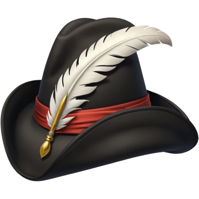 pirate hat with feather emoji
