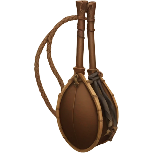 fireplace bellows holding a whip emoji